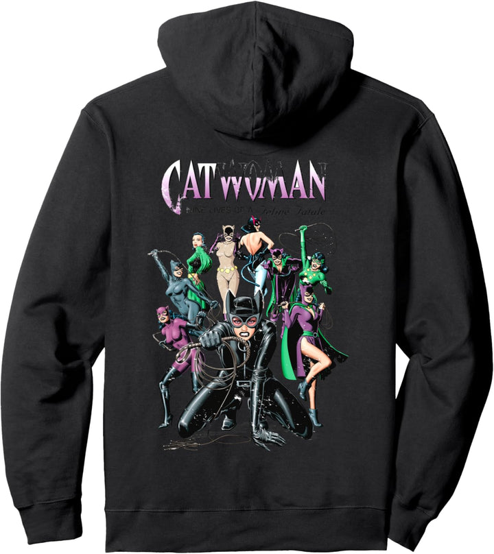 DC Catwoman Cover Nine Lives Pullover Hoodie