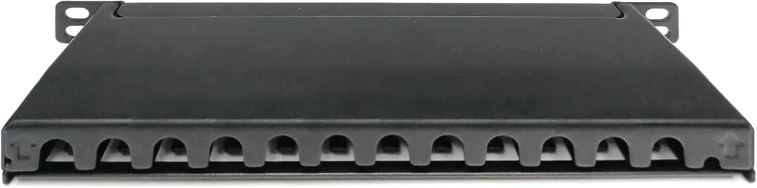 DIGITUS Cat-6A Patchpanel - 12 Ports - RJ45-Buchsen - 10-Zoll Rack-Mount 0.5HE - LSA Verteilerfeld -
