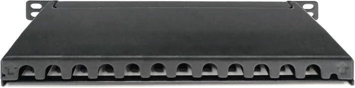 DIGITUS Cat-6A Patchpanel - 12 Ports - RJ45-Buchsen - 10-Zoll Rack-Mount 0.5HE - LSA Verteilerfeld -
