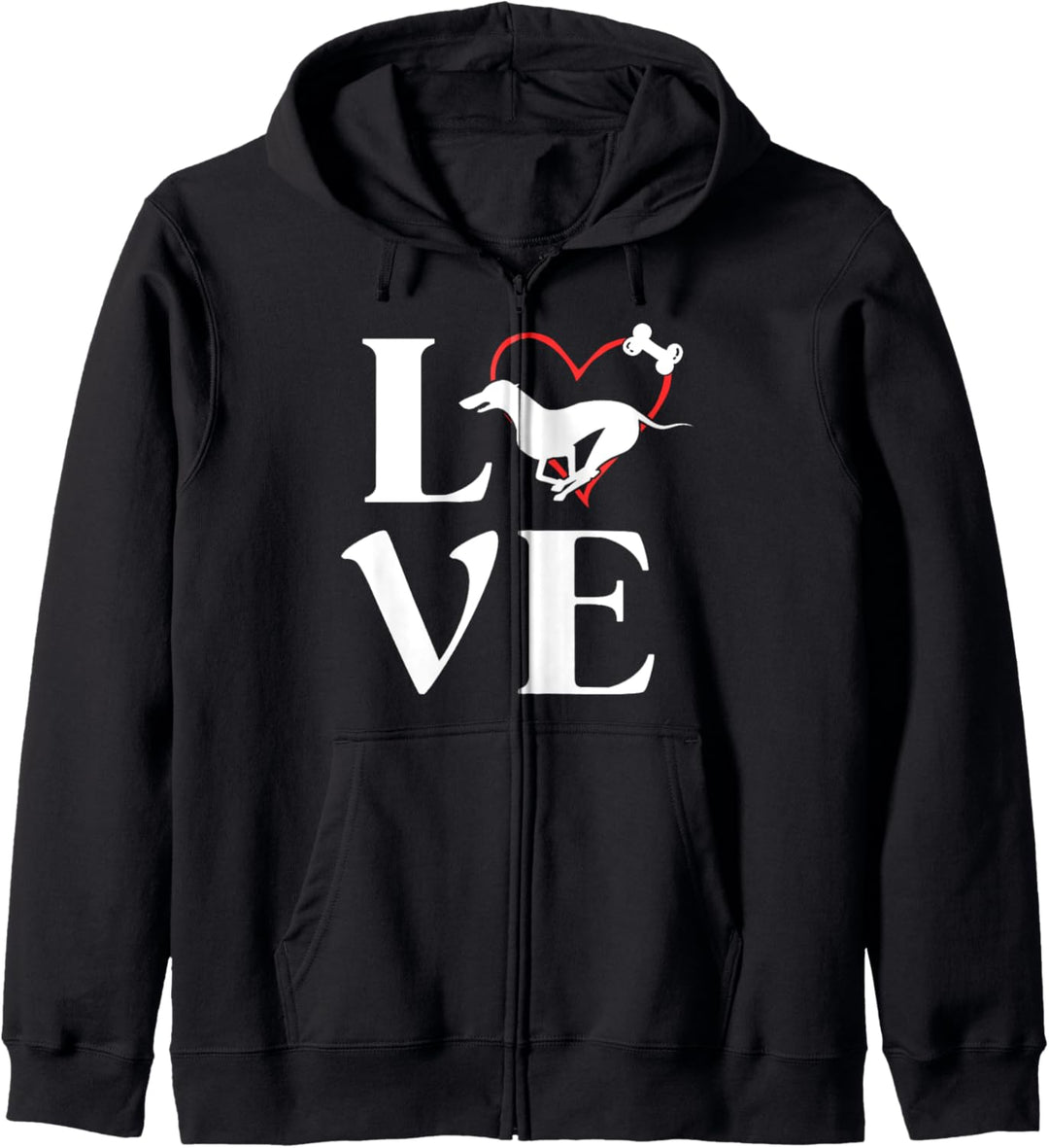 Whippet Gifts Love Dogs Tshirts For Women Dog Mama Kapuzenjacke