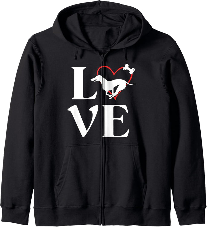Whippet Gifts Love Dogs Tshirts For Women Dog Mama Kapuzenjacke