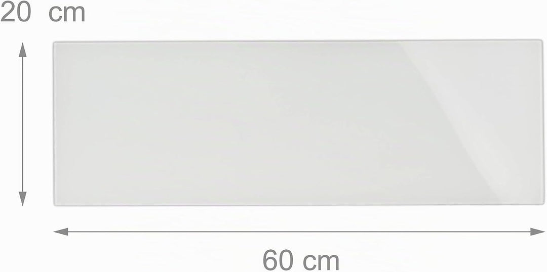 Relaxdays Magnettafel Glas, magnetisch, abwischbar, Büro &amp; Zuhause, Magnete &amp; Stift, Whiteboard HxB: