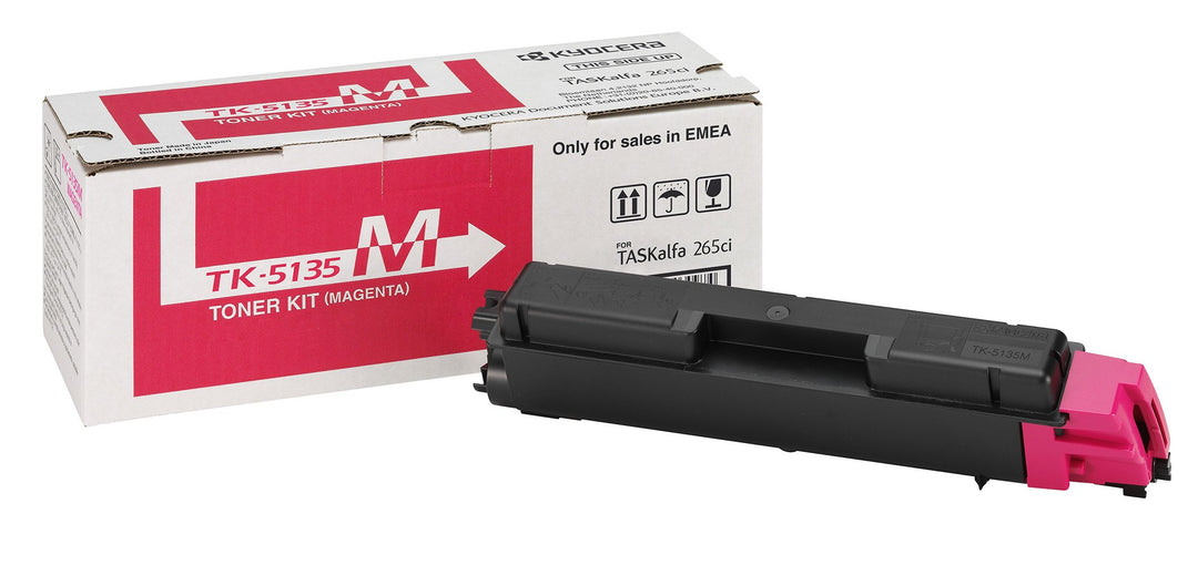 Kyocera TK-5135M Toner Magenta. Original Tonerkartusche 1T02PABNL0. Kompatibel für TASKalfa 265ci, T
