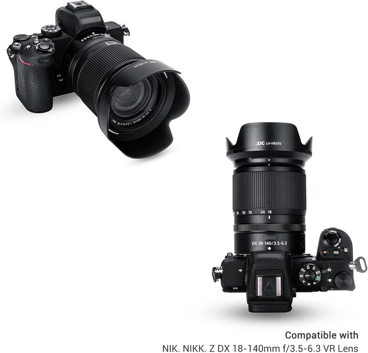 JJC Bajonett-Kamera-Gegenlichtblende für Nikon Z DX 18–140 mm f/3.5–6.3 VR-Objektiv, ersetzt Nikon H
