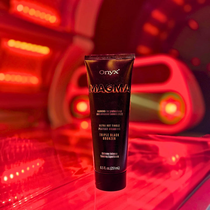 Onyx Magma Solarium Creme mit Bräunungsbeschleuniger und Tingle Effekt - Ultra Hot Triple Black Bron