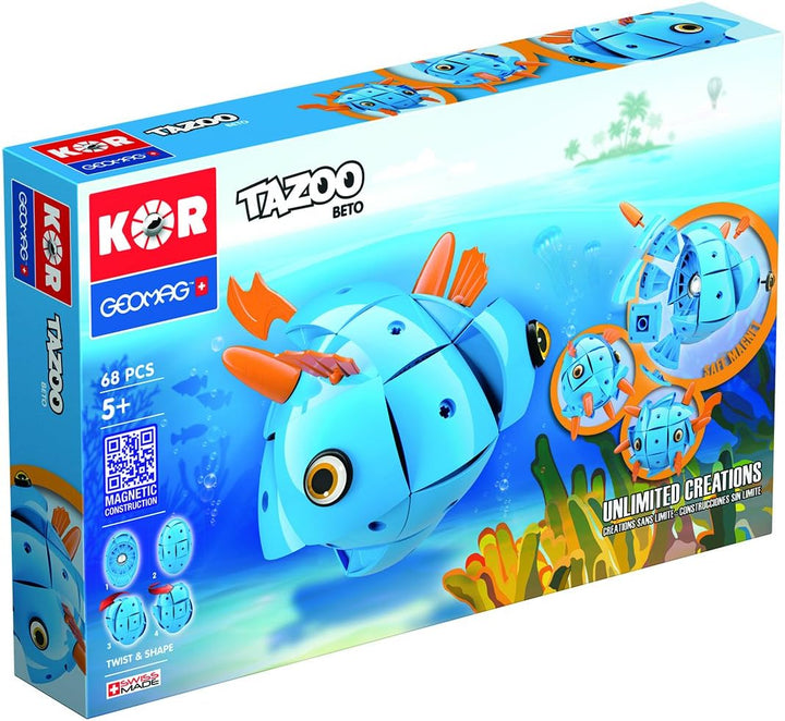 Geomag 601 TAZOO Beto Konstruktionsspielzeug, 68-teilig