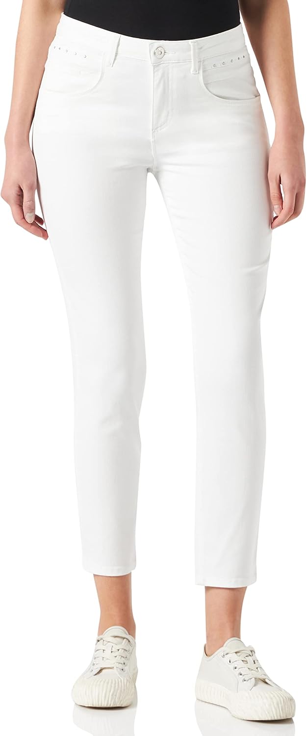 BRAX Damen Style Shakira S Verkürzte Light Denim Jeans, 26W / 30L Weiß