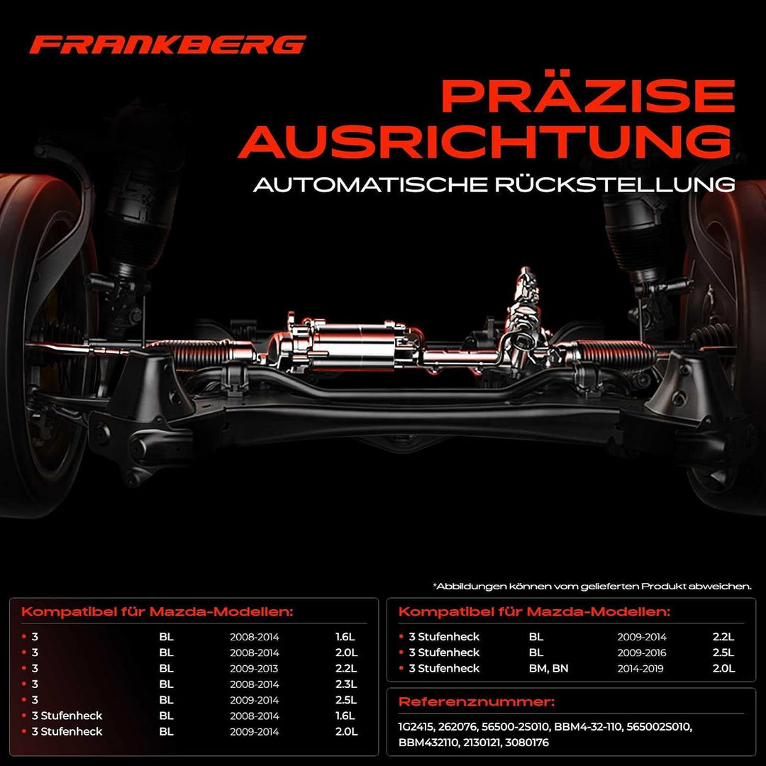 Frankberg Lenkgetriebe Servolenkgetriebe Hydraulisch für Linkslenker Kompatibel mit 3 BL 1.6L 2.0L 2