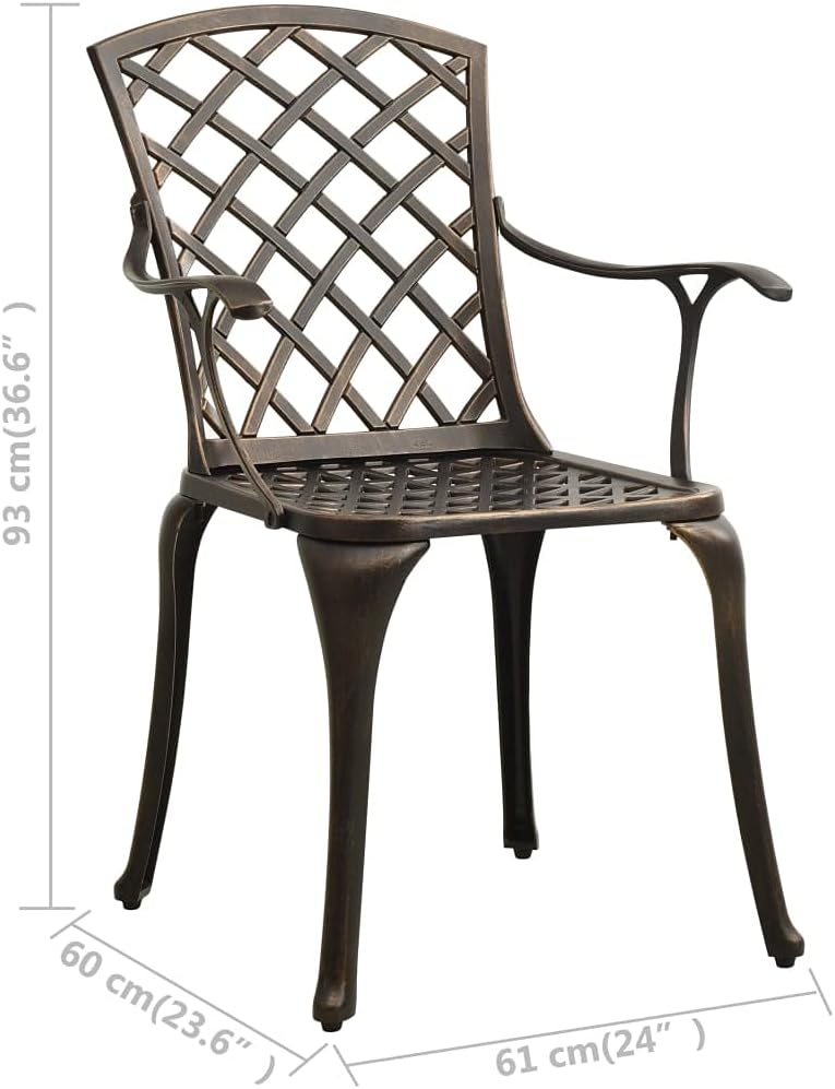 vidaXL Bistroset 3-TLG. Balkonset Gartenmöbel Sitzgruppe Balkonmöbel Gartenset Gartentisch Gartenstu