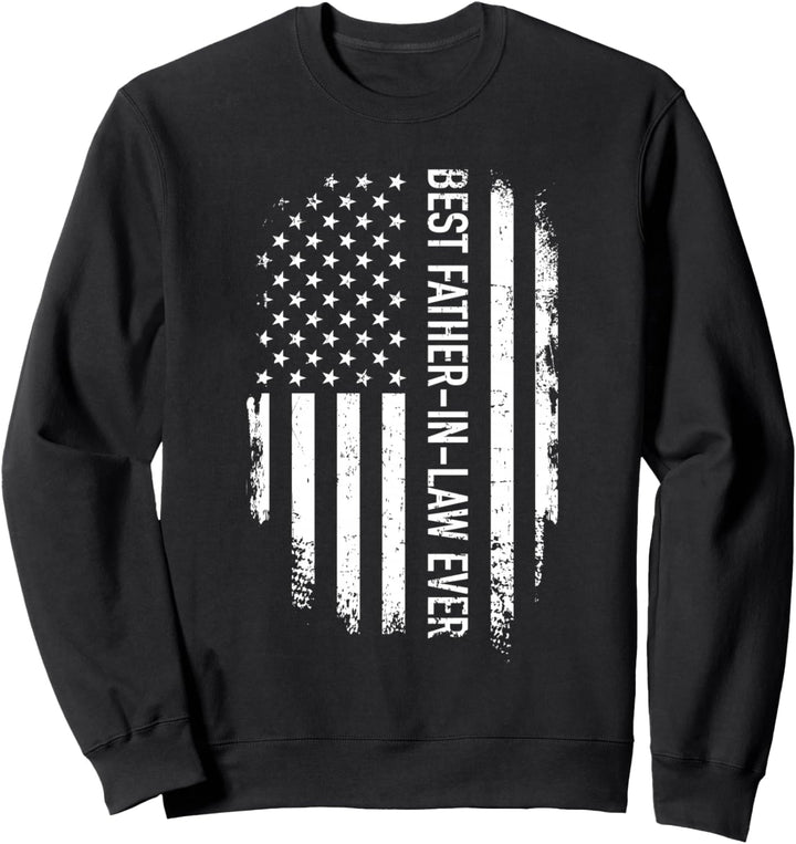 Bester Schwiegervater der Welt USA Fahne Flagge Sweatshirt