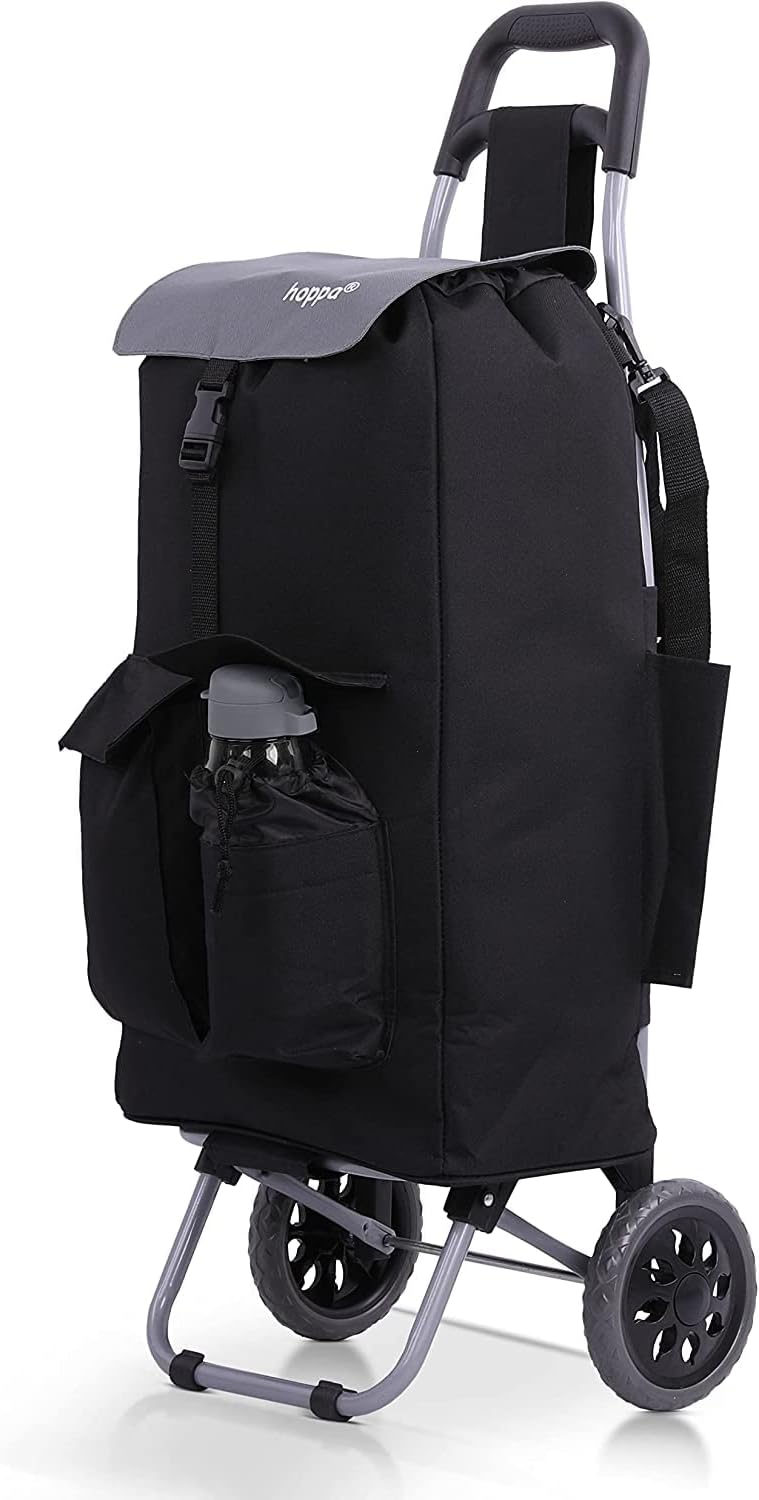 Hoppa Einkaufstrolley, vollständig isoliert, leicht, Modell 2022, mit 2 Rädern, 42 Liter Fassungsver