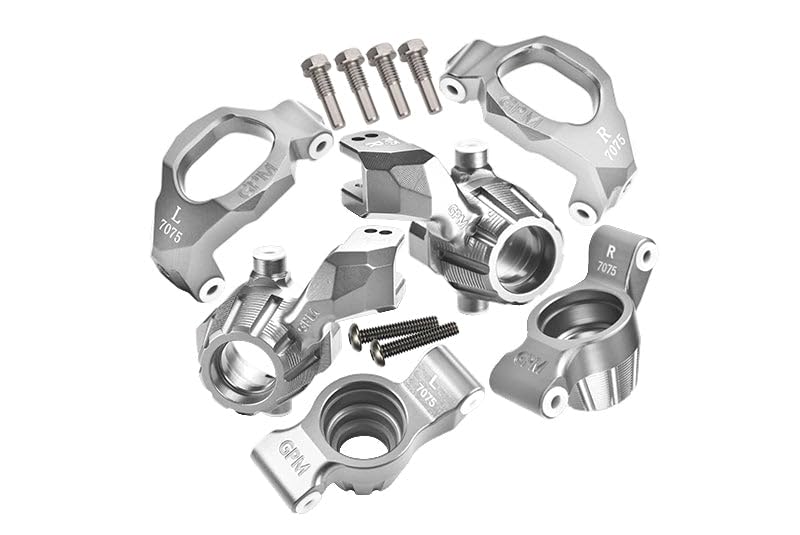 Aluminium 7075 Front C-Hubs & Front Steering Blocks & Rear Stub Axle Carriers Set for Traxxas 1:10 4