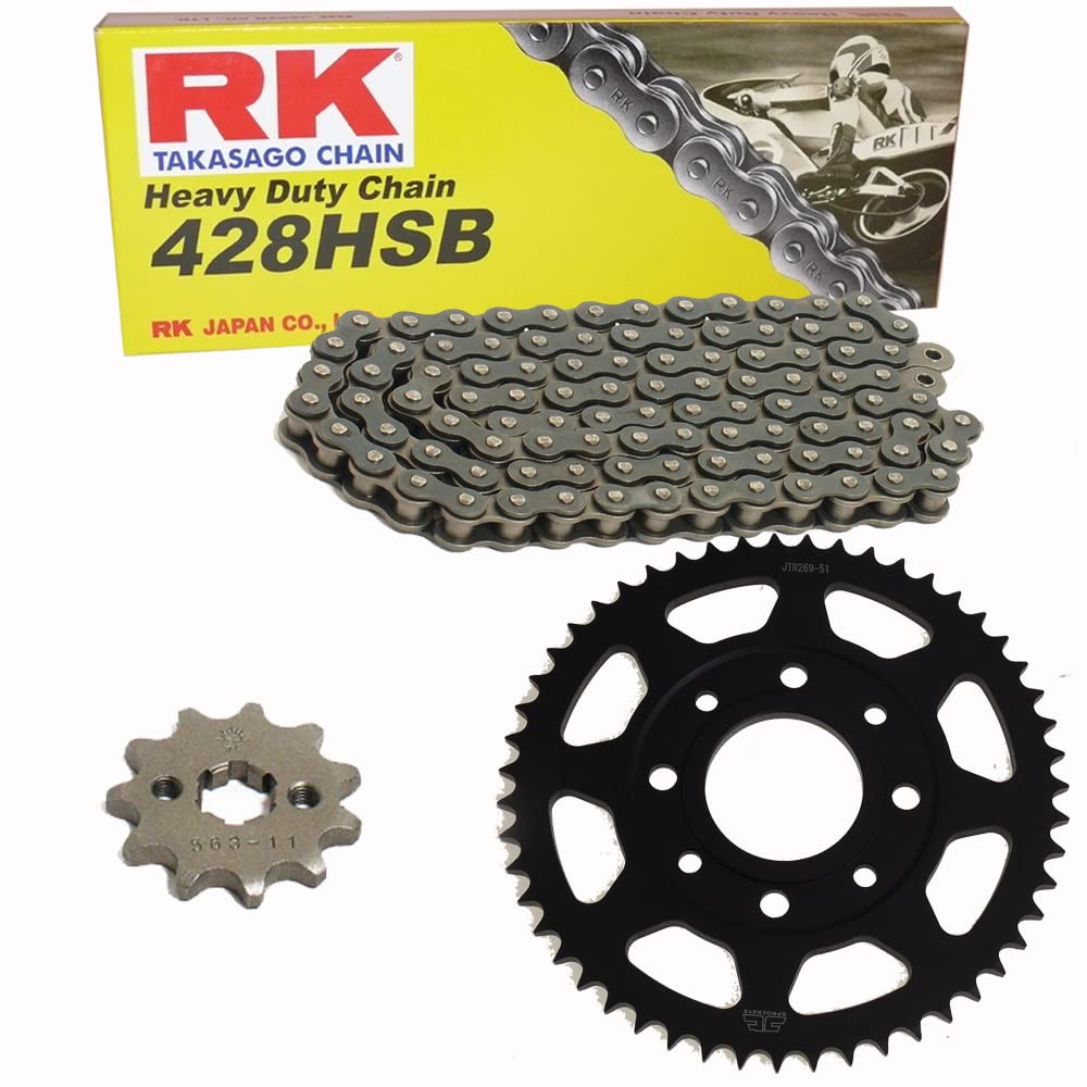 Kettensatz geeignet für Daelim VS 125 97-03 Kette RK 428 H 126 offen 14/42