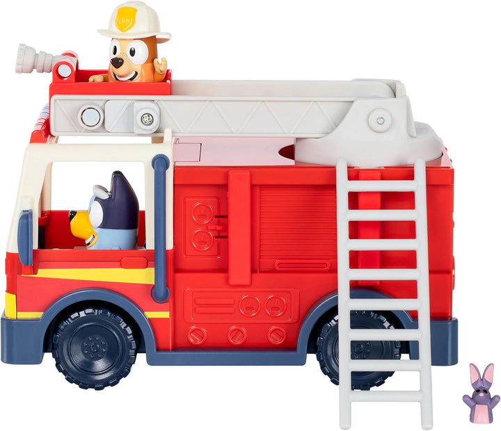 BlueY-Feuerwehrauto. Feuerwehrauto, Exklusive Bingo als Feuerwehrfrau und Bob Bilby-Figur. Fahre die