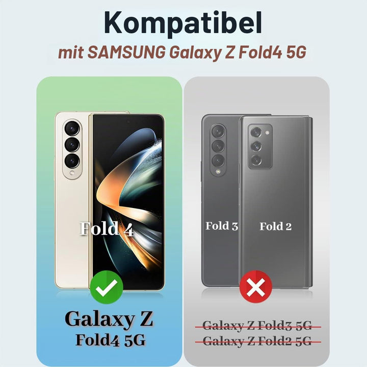 OCASE Hülle Samsung Galaxy Z Fold 4 5G Handyhülle mit [S Pen Halter] [Vorderseite Displayschutz] [Pr