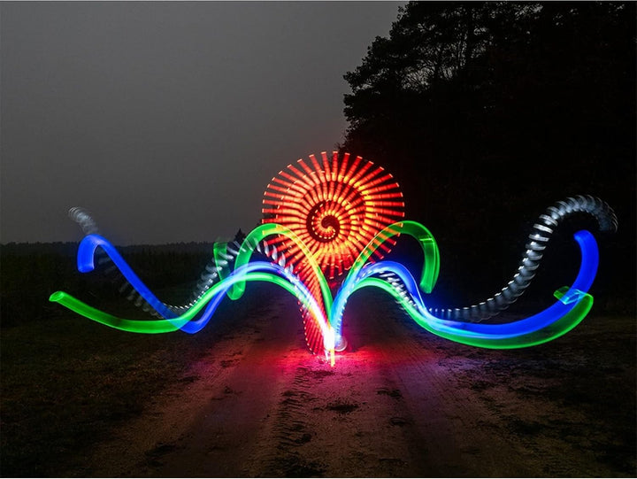 Ledlenser P6R Core QC LED Taschenlampe, Multicolor-LED (weiss, rot, grün, blau), aufladbar mit 18650