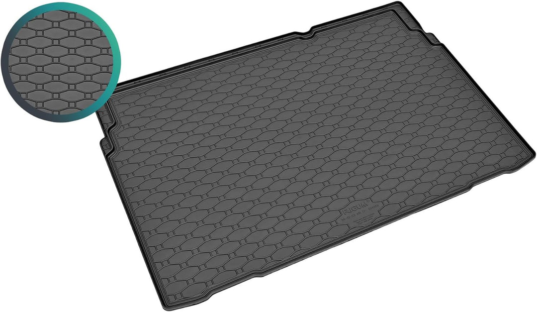 Passgenaue Kofferraumwanne und Gummifussmatten geeignet für Citroen C3 Aircross ab 2017 + Gurtschone