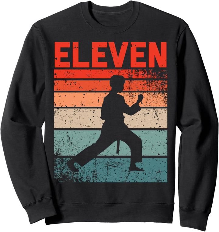 11. Geburtstag Taekwondo Fighter 11 Jahre alte Mädchen Jungen Kind Sweatshirt
