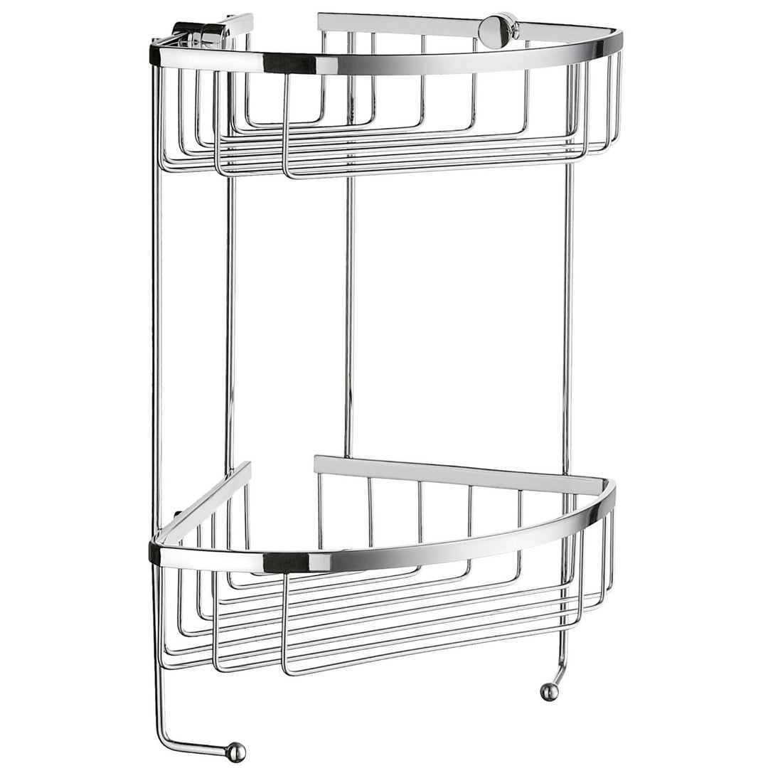 Smedbo "Sideline" Double Eckmontage, silberfarben 19.5 x 19.5 x 34.2 cm Silber, 19.5 x 19.5 x 34.2 c