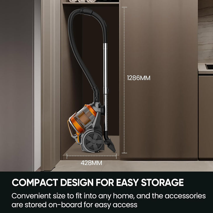 Beutelloser Staubsauger ohne Beutel, 3600W Staubsauger Beutellos, Staubsaugers Starke Saugleistung 1