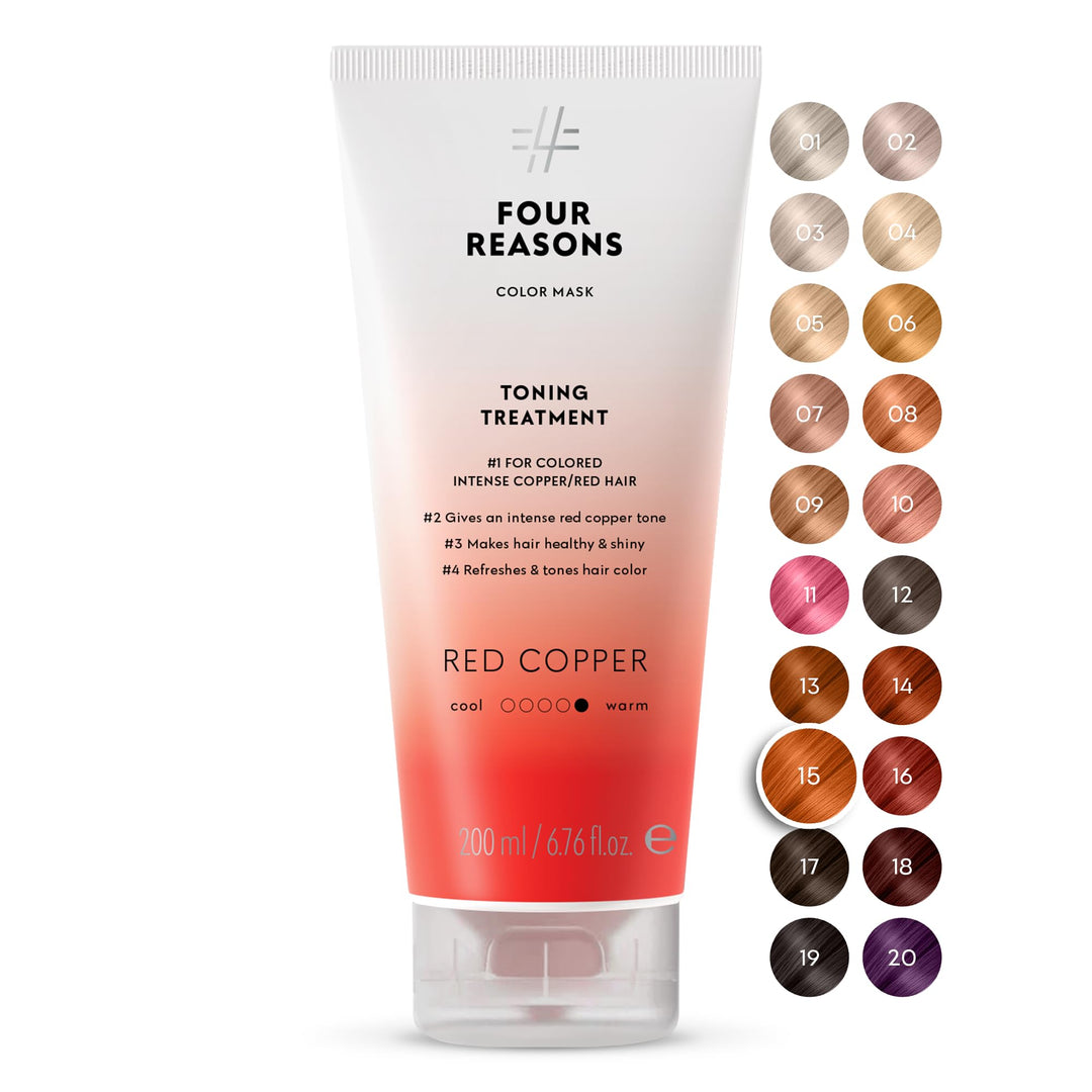 Four Reasons Haartönung Conditioner - Kupfer Rot - Natürliche Spülung und Intensivtönung für Haare -