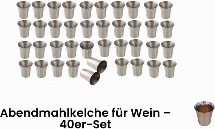 Communion Ware Set of 2 Wine Serving Communion Tray with a Cover and Set of 2 Stacking Bread Plate w