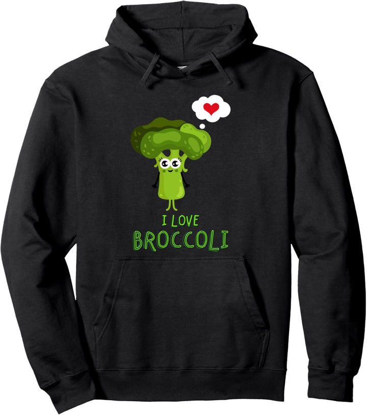 Ich liebe Brokkoli-Obst und Gemüse Pullover Hoodie
