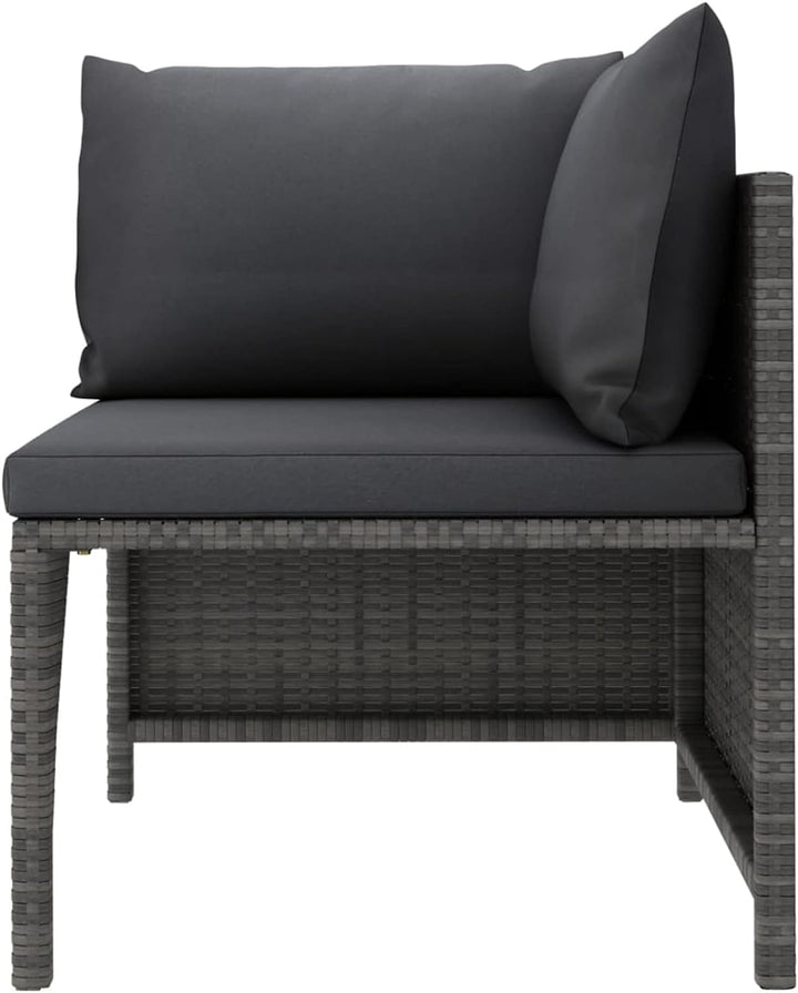 Festnight Balkonmöbel für Keiner Balkon Lounge Kein Rattan Gartensofa 2 Sitzer Sofa Outdoor Gartenlo