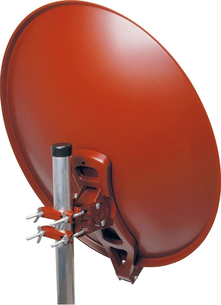 Schwaiger SPI710.2 Aluminium Offset-Parabolantenne (75 cm) Ziegelrot