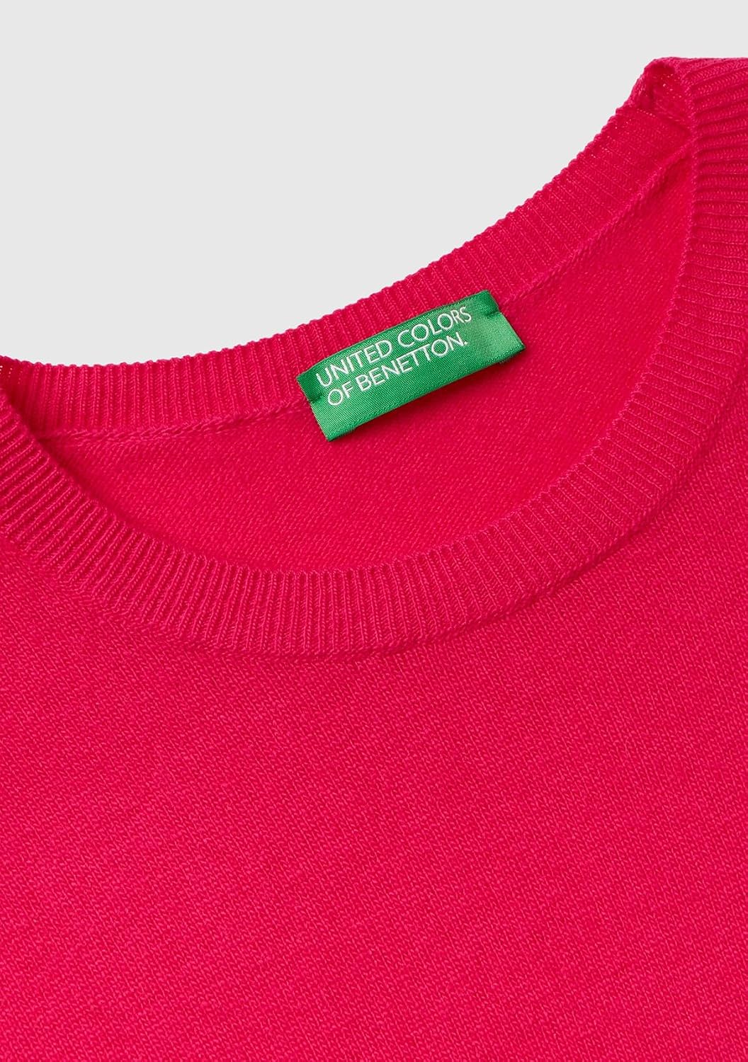 United Colors of Benetton Damen Maglia G/C M/L 1002d1k01 Pullover S Fuchsia 2l3, S Fuchsia 2l3