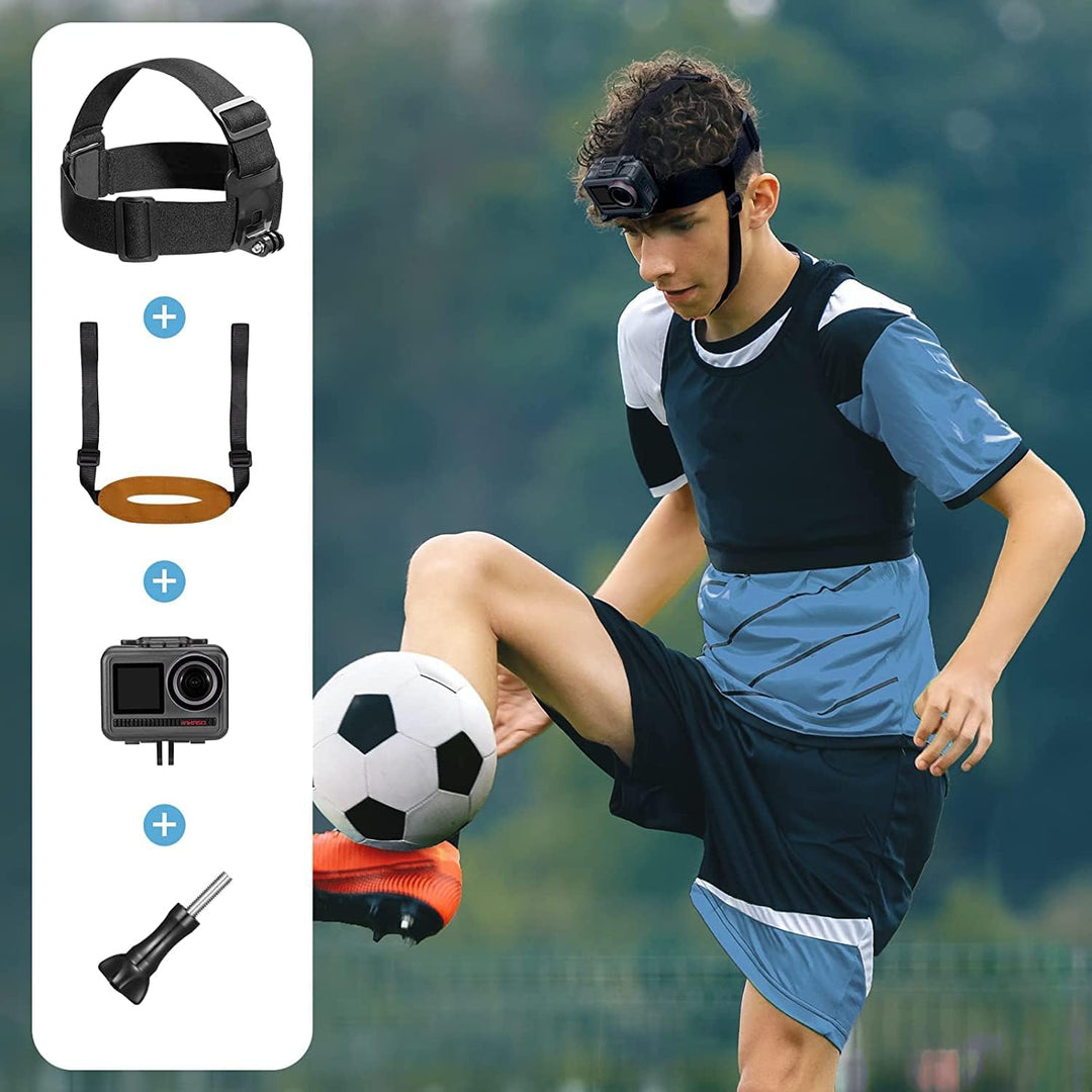 AKASO Action Cam Fussball Kit kompatibel mit EK7000/EK7000 Pro/Brave 4/Brave 4 pro/Brave 7 LE/Brave
