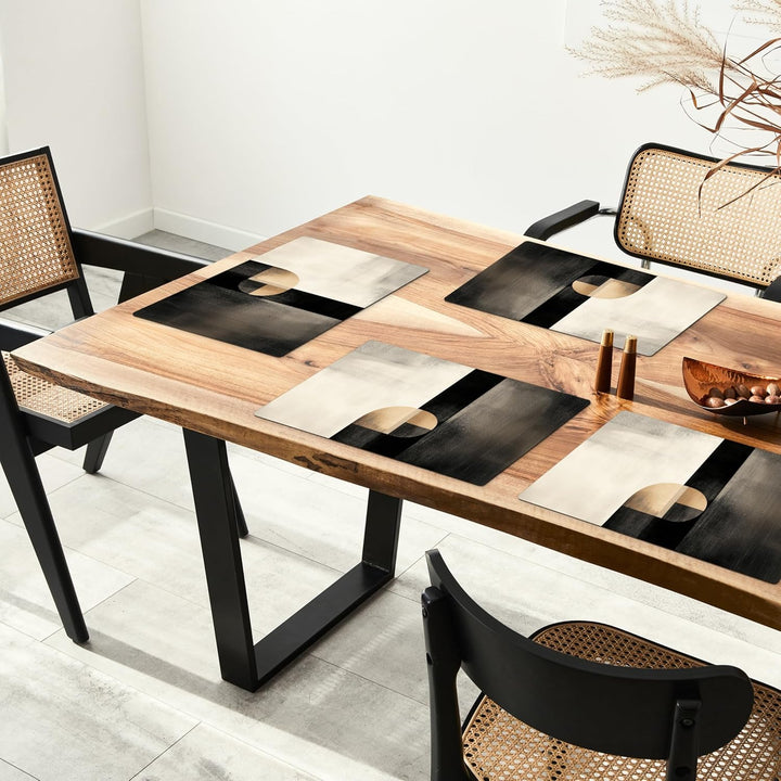 KitchenYeah© Platzsets Abwaschbar 6-Teilig 45x30 cm Tischsets Platzdeckchen Platzset Unterlage Tisch