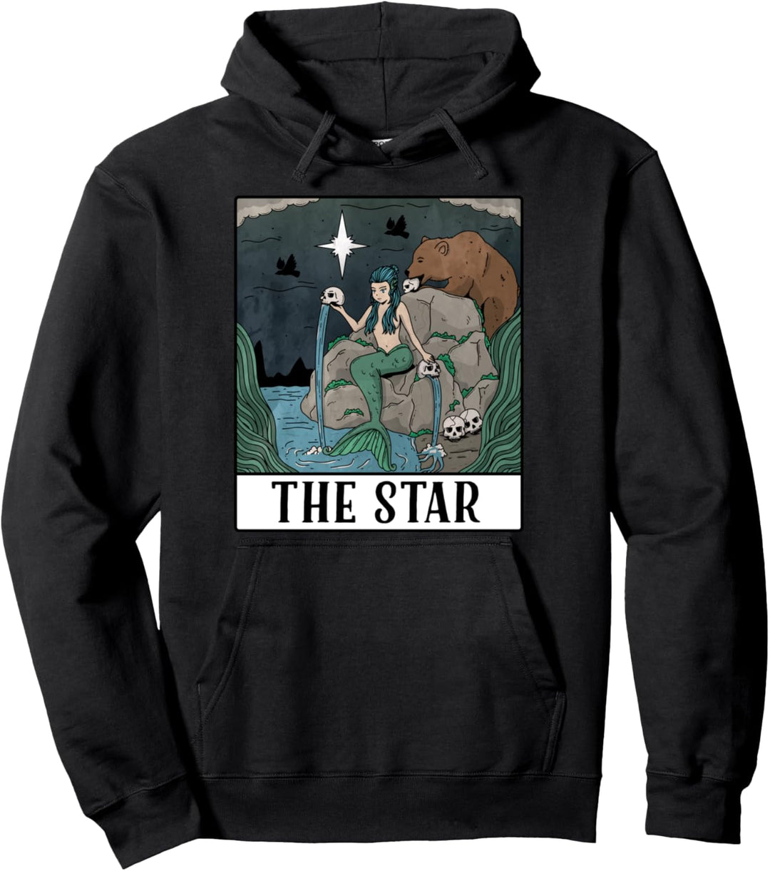 Mermaid The Star Occult Tarot Card Sweater Men Women Pullover Hoodie