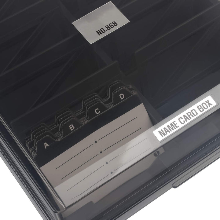 Visitenkartenhalter Visitenkartenbox Magnetkarte Klassifizierung A-Z Register (1000 Karten), 1000 Ka