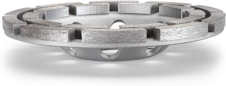 Premium Diamant-Schleiftopf │ 2 Stück │ Ø 125 mm x 22,2 mm │ 2-reihig │ für Beton, Granit, Mauerwerk