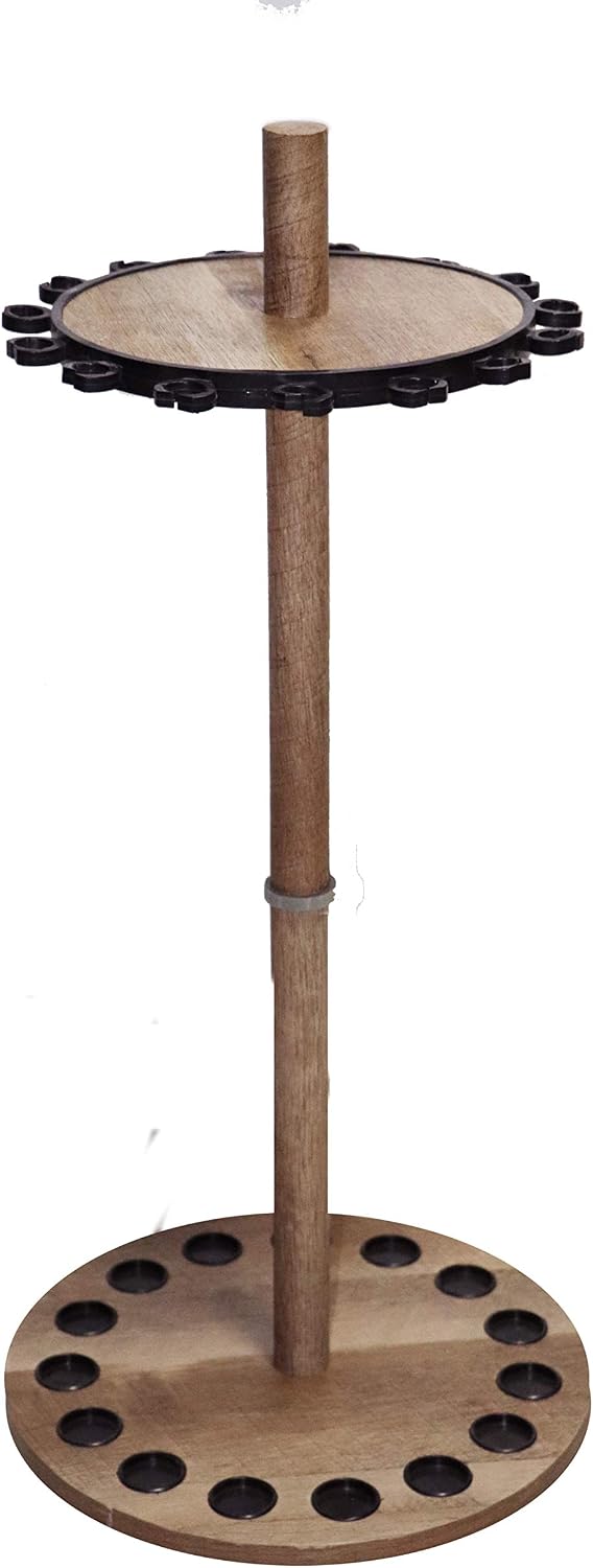 Old Cedar Outfitters Angelrutenhalter, rund, Antikes Holz-finish, 15