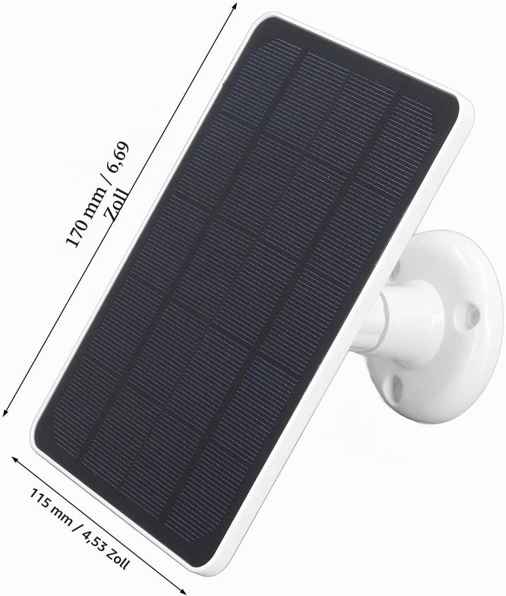 Solarpanel für Kamera, Kamera-Solarpanel-Ladegerät Typ C Ausgang 10W Cam-Akkuladegerät für Geräte