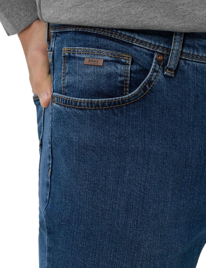 BRAX Feel Good Style Cadiz Herren Five-Pocket-Jeans Straight Fit 29W / 32L Regular Blue Used, 29W /