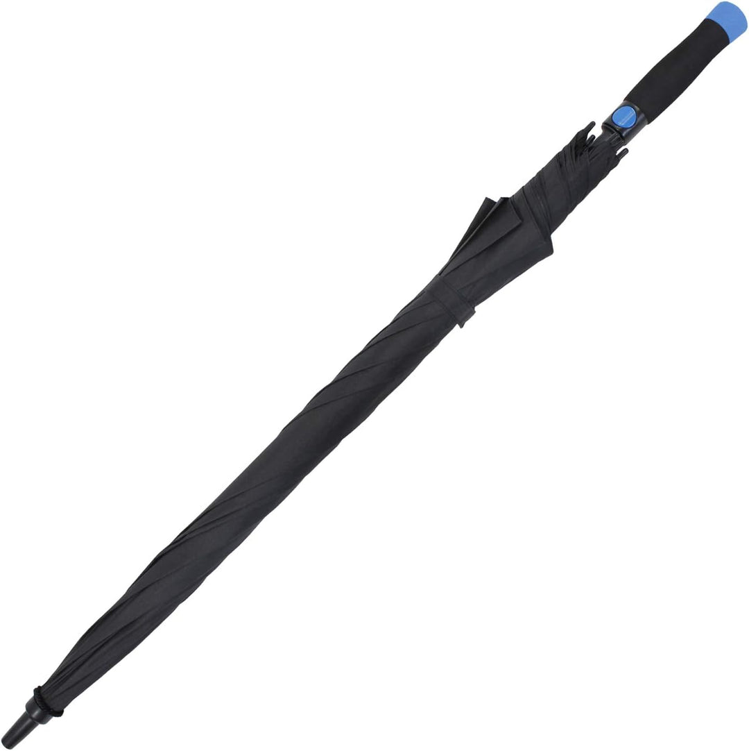 iX-brella XXL Stockschirm Fiberglas Golf Automatik Schwarz Blau, Blau