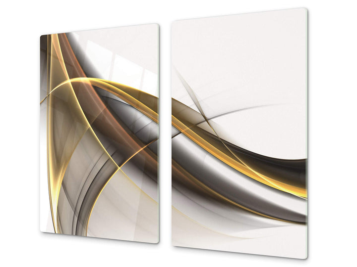 Schneidbrett aus Hartglas und schützende Arbeitsoberfläche – Schneideplatten SINGLE mit 60 x 52 cm u