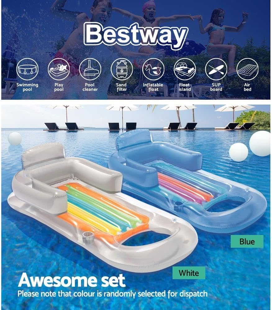 Bestway Luftmatratze, Designer Fashion Lounge, 161 x 84 cm, sortiert 161 x 84 cm multicolor Single,
