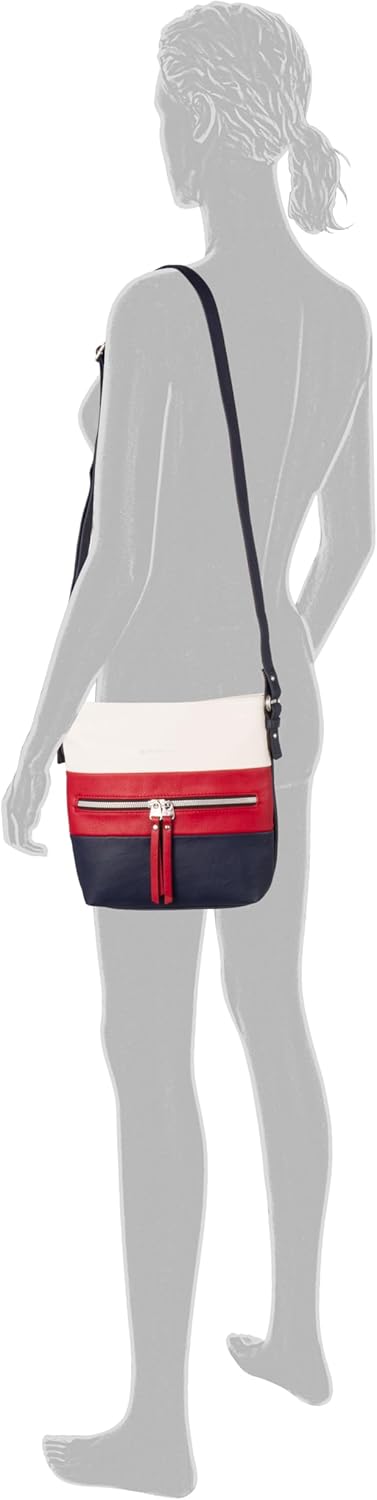 TOM TAILOR bags Ellen Damen Umhängetasche Crossbody Bag 25,5 x 5,5 x 23,5 Mixed Maritim, 25,5 x 5,5