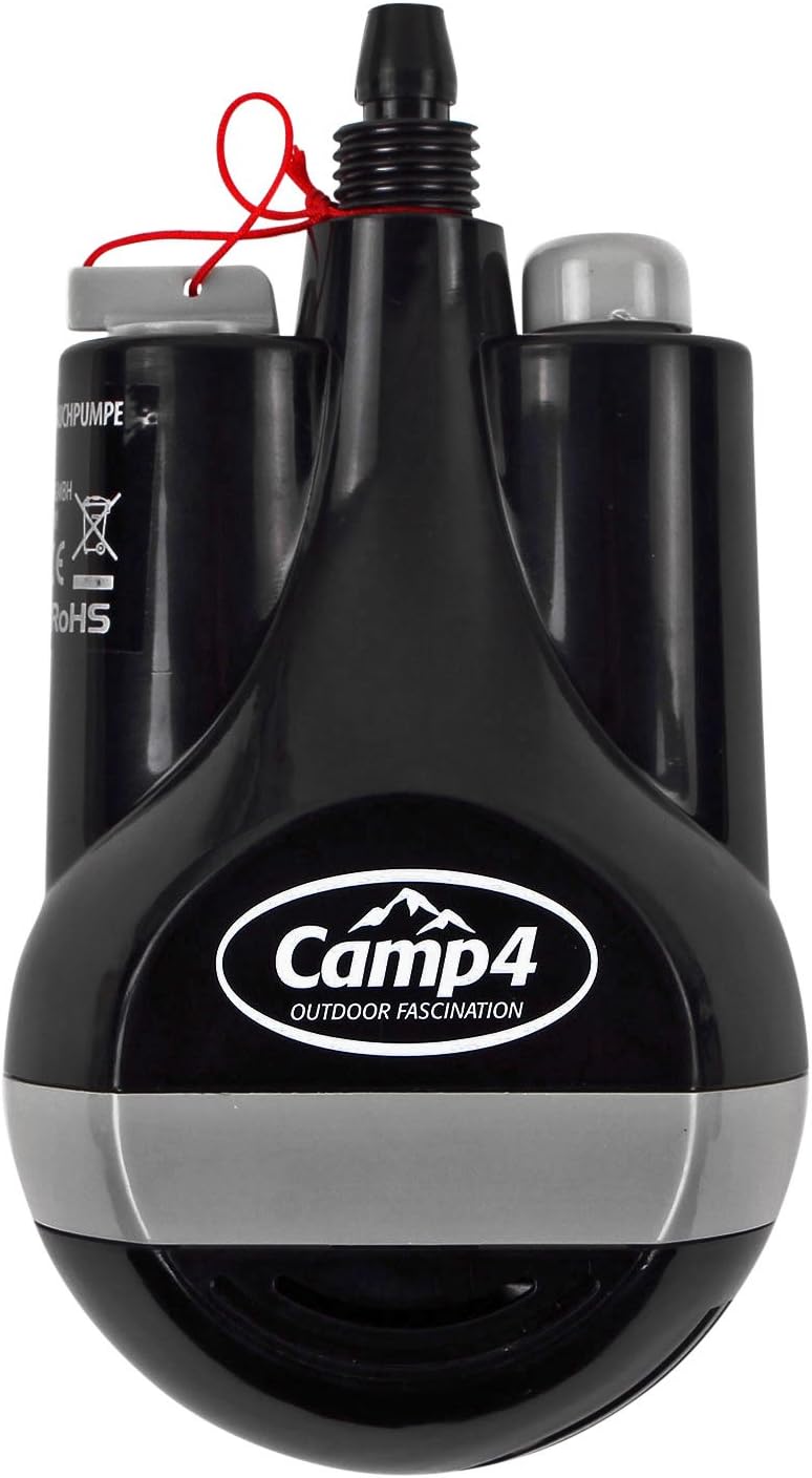 Akku Dusche Camping, 5 Volt USB, inkl. Tauchpumpe mit Filter, 2 Meter Schlauch, 60 cm USB-Ladekabel,