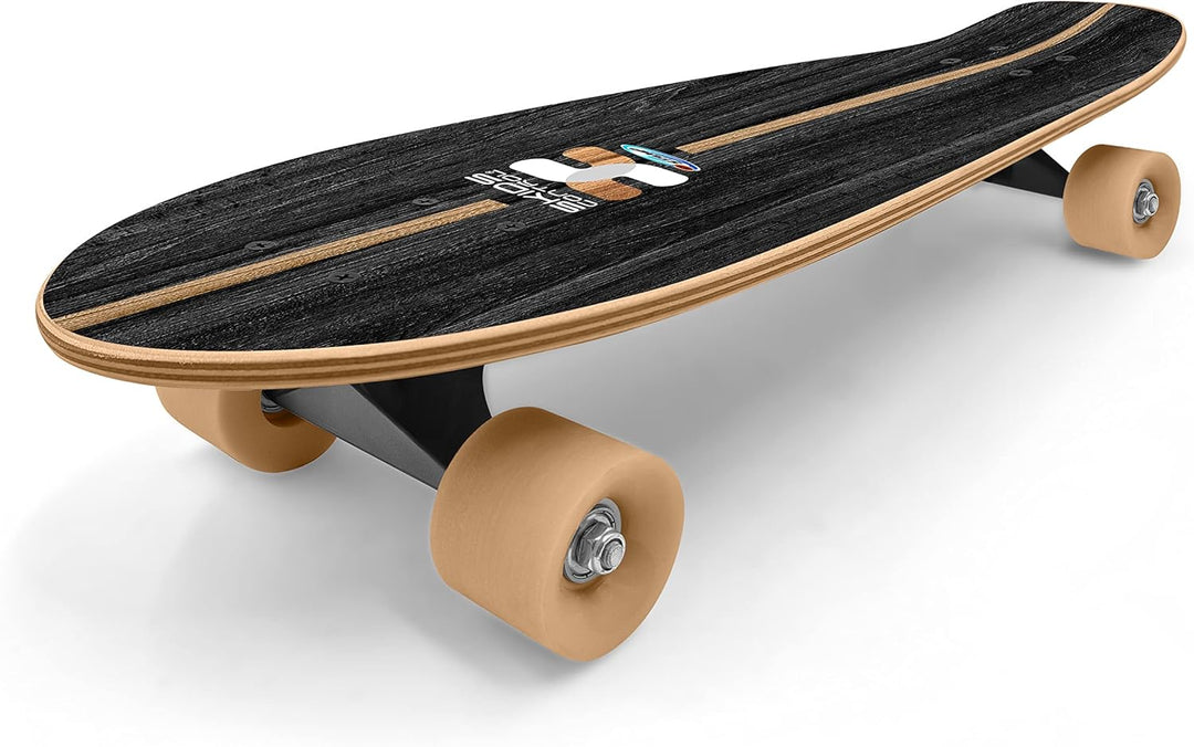 Skateboard Cruiser 27,5" x 8" SKIDS Control Oxygen, 70CM X 20CM, Blue-Black-Wood