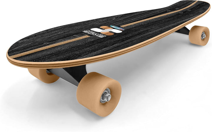 Skateboard Cruiser 27,5" x 8" SKIDS Control Oxygen, 70CM X 20CM, Blue-Black-Wood