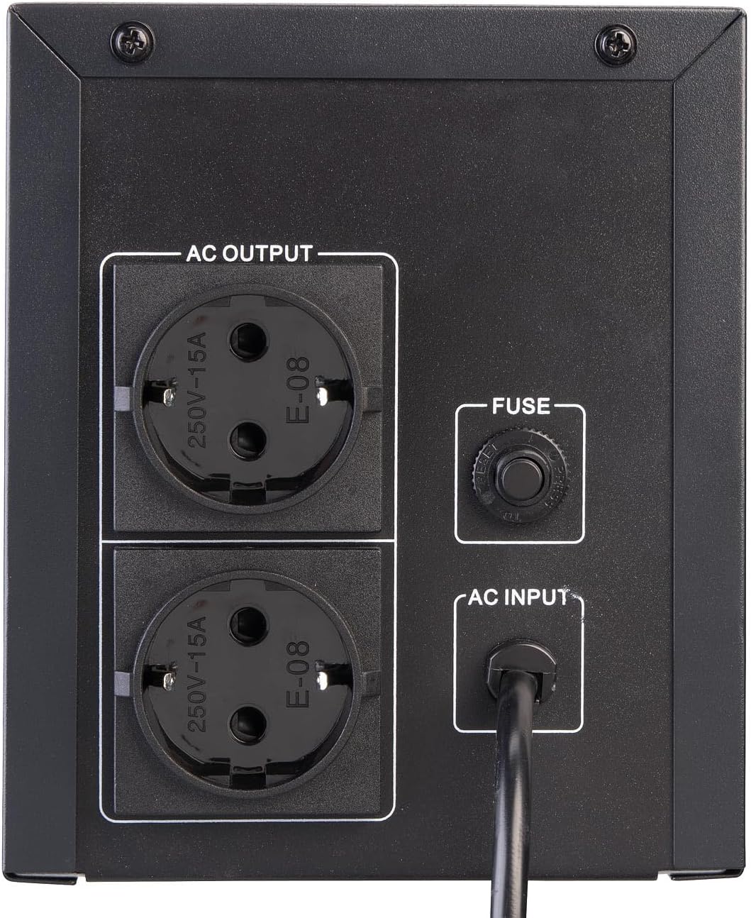 revolt USV: Unterbrechungsfreie Stromversorgung 1.500 VA, 900 W, 2X 230-V-Ausgang (USV-Akku, für PC,
