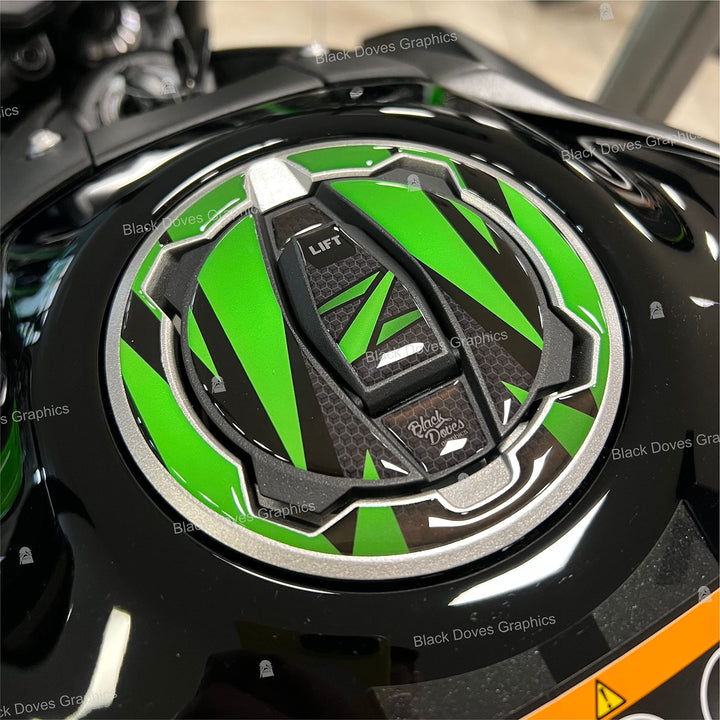 Harzaufkleber kompatibel mit Tankdeckel Motorrad Kawasaki für Modelle Z400 Z650 Z900 Ninja 400 650 V