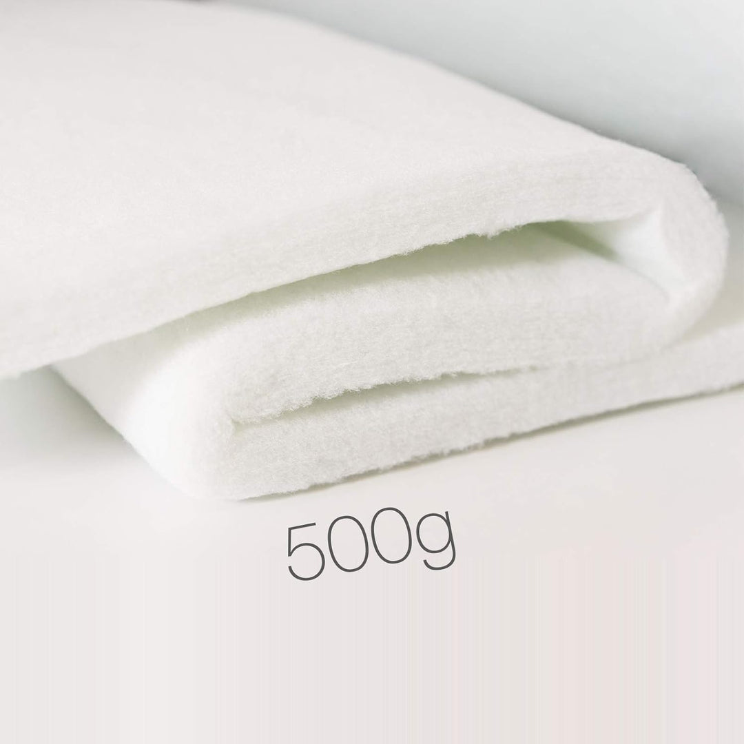 Kissenoutlet24 Patchworkvlies 500 g/m² 1,6m breit x 2,5m lang = 4m² dick ca. 40-45mm 500 g/m² 1,60m