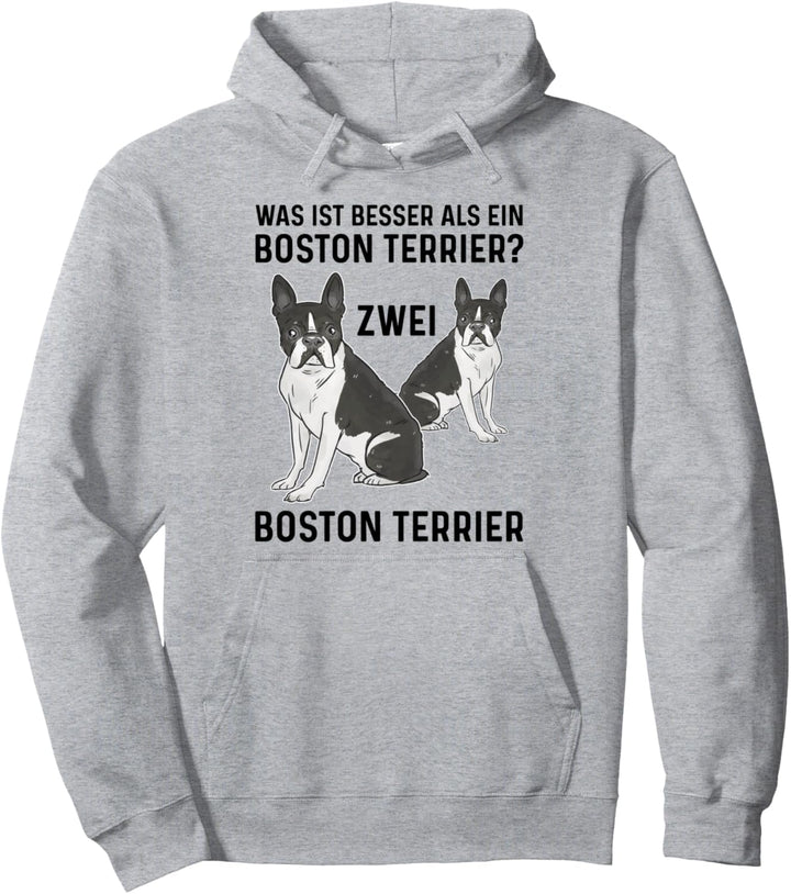 Was ist besser als ein Boston Terrier? Zwei Boston Terrier Pullover Hoodie