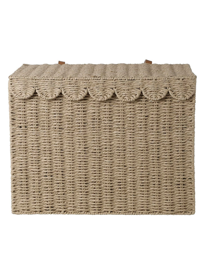 VERTBAUDET XL-Aufbewahrungskoffer FESTON aus Papierkordel Kinderzimmer beige Beige Einheitsgrösse, B
